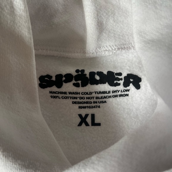 Sp5der Worldwide OG Rhinestone Logo Hoodie - Picture 3 of 5